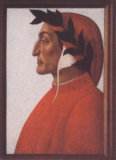 Sandro Botticelli Portrait of Dante Alighieri Spain oil painting art